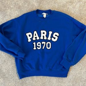 NWOT H&M Paris Sweatshirt Top XS